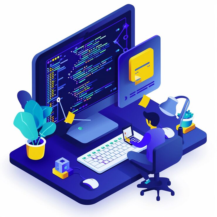 “Custom business website design layout and UI mockup”